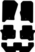 Land Rover Discovery 4 2009 - 2016 (6 Locator) (7 Seater) Tailored Floor Mats