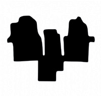 Volkswagen Crafter with Walkthrough 2017 Onwards Tailored Floor Mats / Car Mats