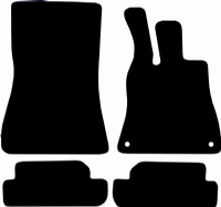 Mercedes SL 2022 - Onwards (R232) (2 locators) Tailored Floor Mats / Car Mats