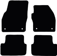 Volkswagen Polo 2018 - Onwards (4 Round locators) Tailored Floor Mats / Car Mats