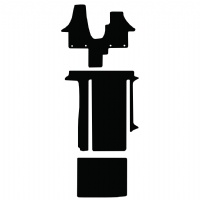 Volkswagen California T5 and T6 (2004 - 2020) T6_014 (Round Fixings - 2 Rail) Tailored Floor Mats / Car Mats