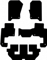 Land Rover Discovery 3 (2004 - 2008) (8 Locators) (7 Seater) Tailored Floor Mats / Car Mats