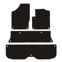Volkswagen Sharan (2006-2010) (3 rows, oval locators) Tailored Floor Mats