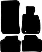 BMW 3 Series Saloon 2005 - 2011 (E90) (Two Locator) Tailored Floor Mats / Car Mats