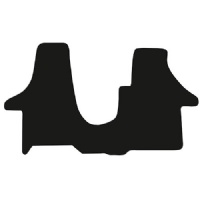 Volkswagen Transporter (2015 - 2020) with Swivel Passenger Seat - T_024 Tailored Floor Mats / Car Mats