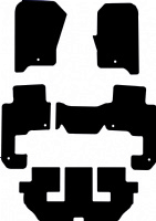 Land Rover Discovery 3 2004 - 2008 (Single Locator) (7 Seater) Tailored Floor Mats / Car Mats