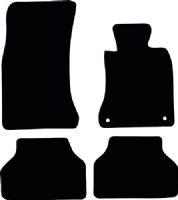 BMW 5 Series Saloon 2003 - 2010 (E60) (Two Locators) Tailored Floor Mats / Car Mats