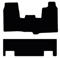 Ford Transit Custom 2013 - 2016 (NO FIXINGS)(Double Cab)(DBL DR) Floor Mats