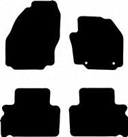 Ford Galaxy 2006 - 2015 (Mk3)(Round - 261mm Locator Spacing) Floor Mats