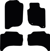 Fiat Full back 2016 - 2019 (4 DR) (Without Heater) Floor Mats