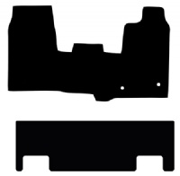 Ford Transit Custom 2013 - 2016 (2x FIXINGS)(Double Cab)(DBL DR) Floor Mats