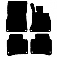 Mercedes S Class Saloon 2013 - Onwards (V222)(LWB)(8 locators) Tailored Floor Mats / Car Mats