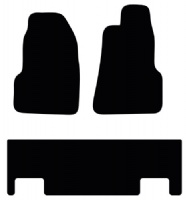 Ford Transit Custom 2015 - Onwards MSport Crew Van (No Fixings) Floor Mats