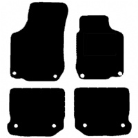 Volkswagen Golf mk4 1997 - 2004 (8 - Round Locators) Tailored Floor Mats / Car Mats