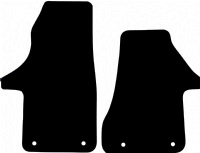 Volkswagen Transporter 2020 - 2025 (round Locators) (T6.1) Tailored Car Floor Mats