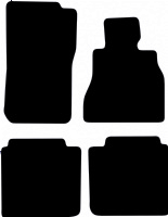 BMW i7 2022 - Onwards (4x Velcro Fitting) Tailored Floor Mats / Car Mats