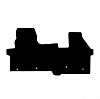 Ford Transit Custom 2024 - Onwards (Auto) (Double Passenger) Tailored Floor Mats / Van Mats