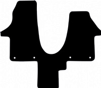 Volkswagen Caravelle 2020 - Onwards (T6.1) (Walkthrough) (with Locators) Tailored Floor Mats / Car Mats