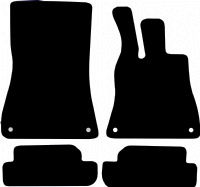 Mercedes SL 2022 - Onwards (R232) (4 locators) Tailored Floor Mats / Car Mats