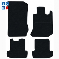 Mercedes C Class Coupe (2008- 2015) (W204) (2x Locators) (Auto)Tailored Floor Mats / Car Mats