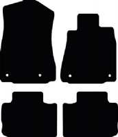 Lexus IS 2013 - Onwards (XE30) (Round Fixings) Tailored Floor Mats / Car Mats